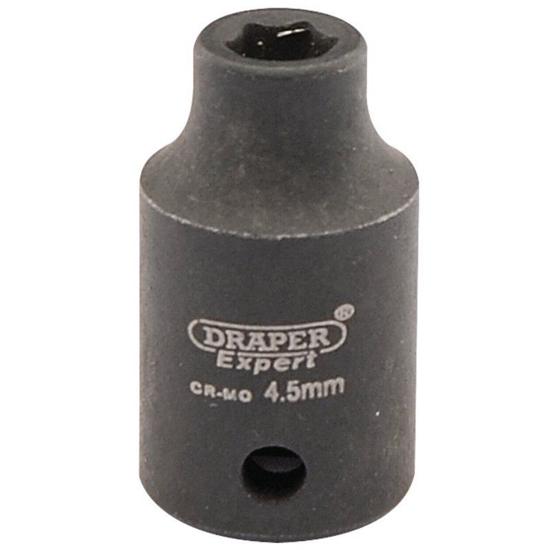 Draper HI-TORQ® 6 Point Impact Socket, 1/4" Sq. Dr., 4.5mm