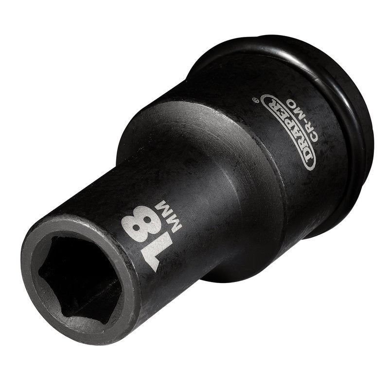 Draper Hi-TORQ® Deep Impact Socket, 3/4" Sq. Dr., 18mm