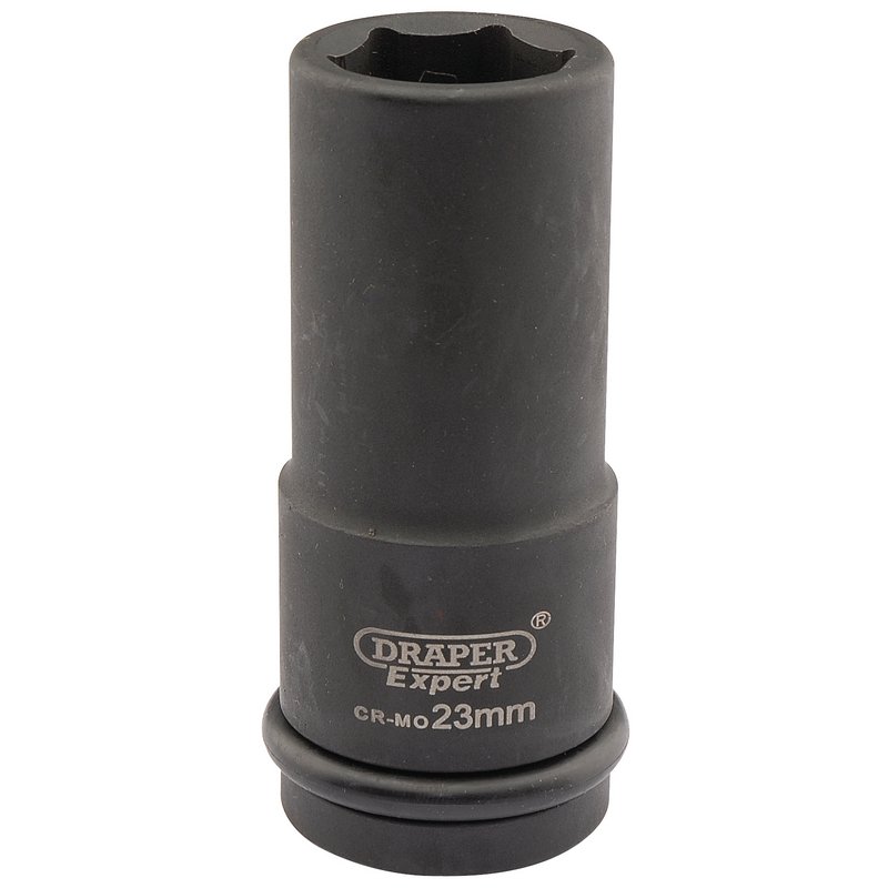 Draper Expert HI-TORQ® 6 Point Deep Impact Socket, 3/4" Sq. Dr., 23mm