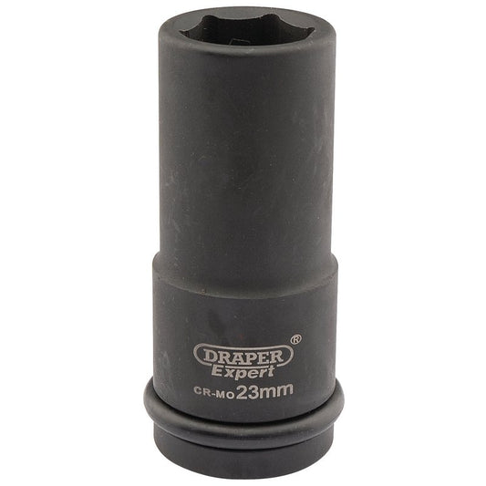 Draper Expert HI-TORQ® 6 Point Deep Impact Socket, 3/4" Sq. Dr., 23mm