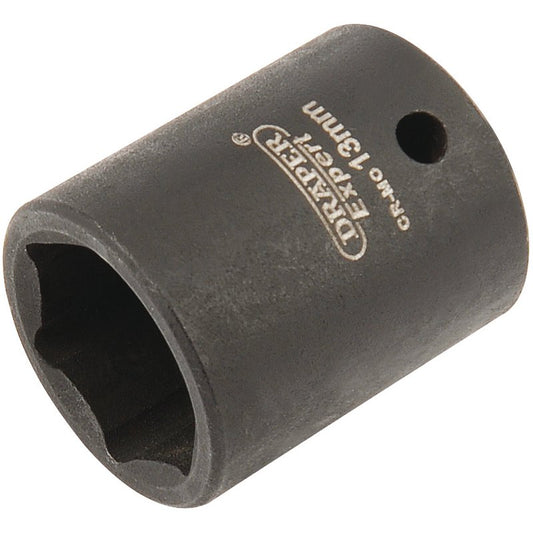 Draper HI-TORQ® 6 Point Impact Socket, 1/4" Sq. Dr., 13mm
