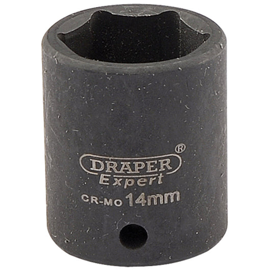 Draper HI-TORQ® 6 Point Impact Socket, 1/4" Sq. Dr., 14mm