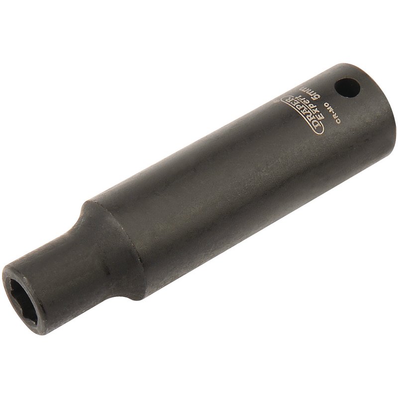 Draper HI-TORQ® 6 Point Deep Impact Socket, 1/4" Sq. Dr., 5mm