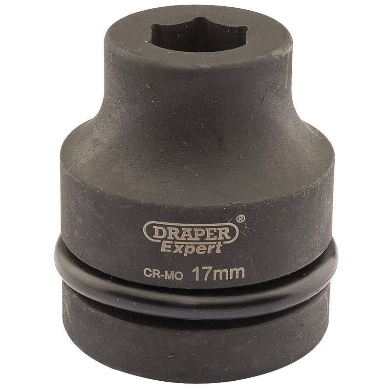 Draper Expert HI-TORQ® 6 Point Impact Socket, 1" Sq. Dr., 17mm
