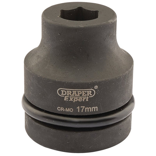 Draper Expert HI-TORQ® 6 Point Impact Socket, 1" Sq. Dr., 17mm