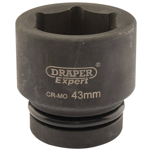 Draper Expert HI-TORQ® 6 Point Impact Socket, 1" Sq. Dr., 43mm