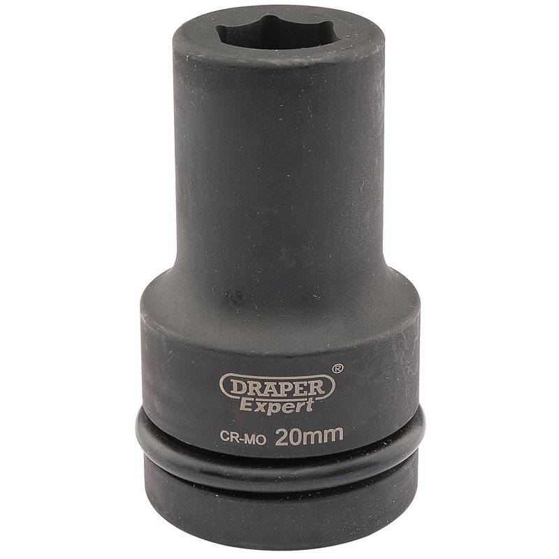 Draper HI-TORQ® 6 Point Deep Impact Socket, 1" Sq. Dr., 20mm