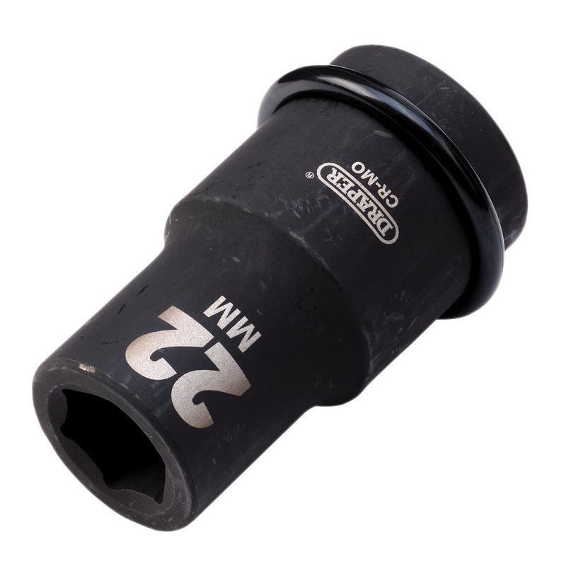 Draper HI-TORQ® 6 Point Deep Impact Socket, 1" Sq. Dr., 22mm