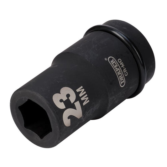 Draper Hi-TORQ® Deep Impact Socket, 1" Sq. Dr., 23mm