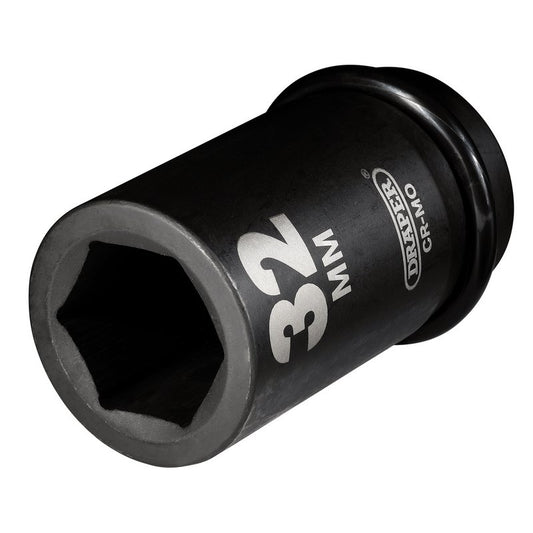Draper Hi-TORQ® Deep Impact Socket, 1" Sq. Dr., 32mm