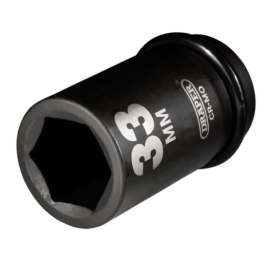 Draper Hi-TORQ® Deep Impact Socket, 1" Sq. Dr., 33mm