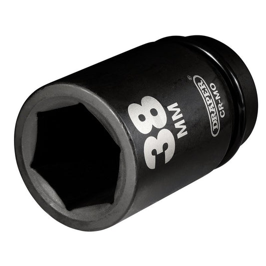 Draper Hi-TORQ® Deep Impact Socket, 1" Sq. Dr., 38mm