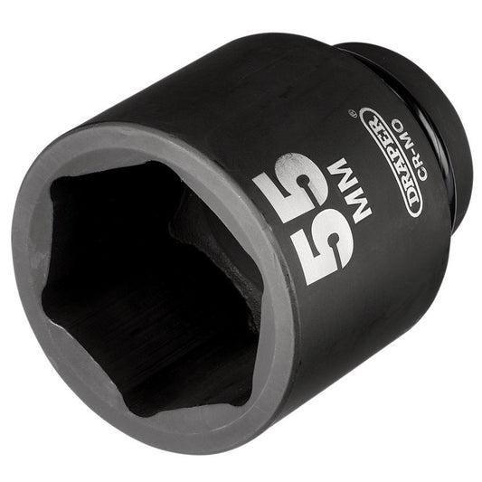 Draper HI-TORQ® 6 Point Deep Impact Socket, 1" Sq. Dr., 55mm