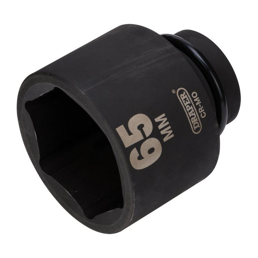 Draper HI-TORQ® 6 Point Deep Impact Socket, 1" Sq. Dr., 65mm