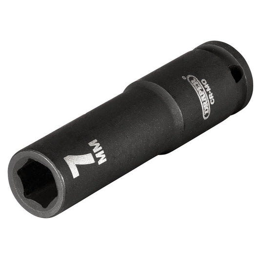 Draper HI-TORQ® 6 Point Deep Impact Socket, 1/4" Sq. Dr., 7mm