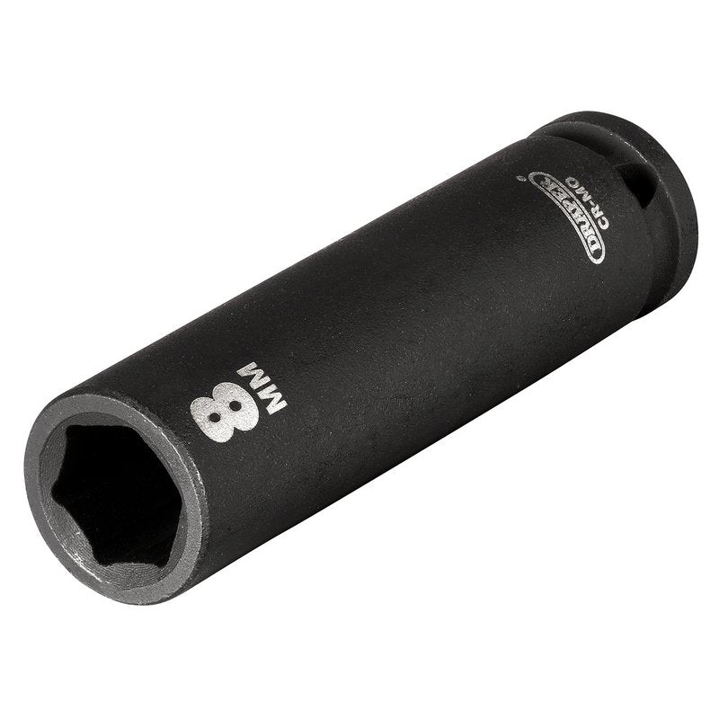 Draper HI-TORQ® 6 Point Deep Impact Socket, 1/4" Sq. Dr., 8mm
