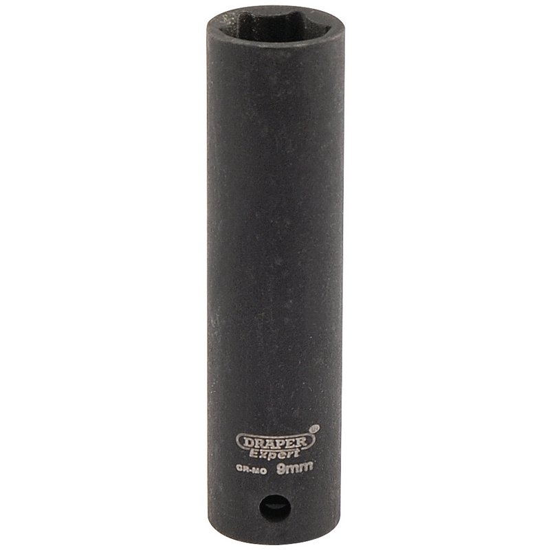 Draper HI-TORQ® 6 Point Deep Impact Socket, 1/4" Sq. Dr., 9mm