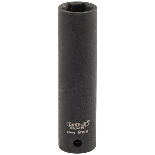 Draper HI-TORQ® 6 Point Deep Impact Socket, 1/4" Sq. Dr., 9mm
