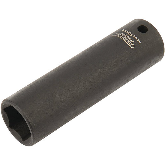 Draper HI-TORQ® 6 Point Deep Impact Socket, 1/4" Sq. Dr., 10mm