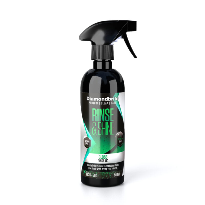 Rinse and Shine – Water dispersion spray