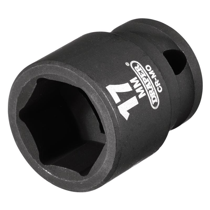 Draper HI-TORQ® 6 Point Impact Socket, 3/8" Sq. Dr., 17mm