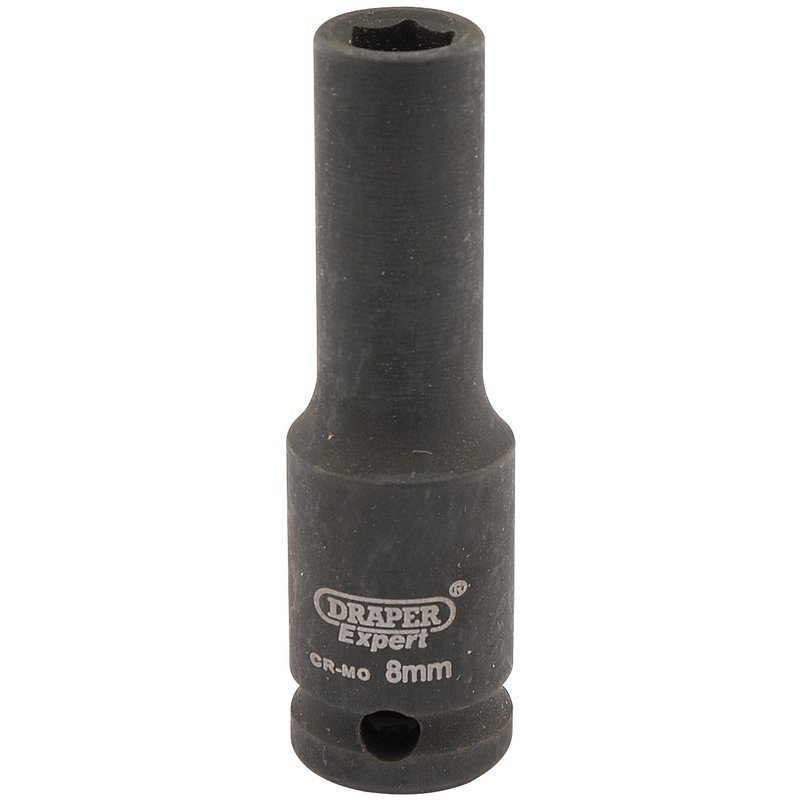 Draper HI-TORQ® 6 Point Deep Impact Socket, 3/8" Sq. Dr., 8mm