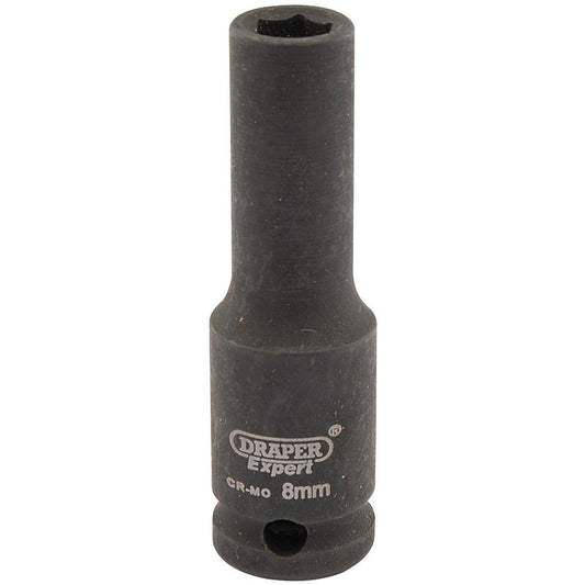 Draper HI-TORQ® 6 Point Deep Impact Socket, 3/8" Sq. Dr., 8mm