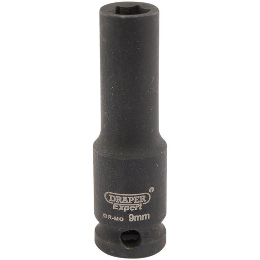 Draper HI-TORQ® 6 Point Deep Impact Socket, 3/8" Sq. Dr., 9mm