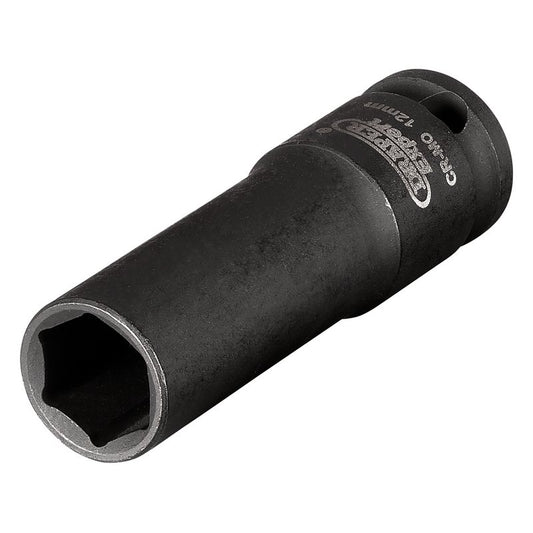 Draper HI-TORQ® 6 Point Deep Impact Socket, 3/8" Sq. Dr., 12mm