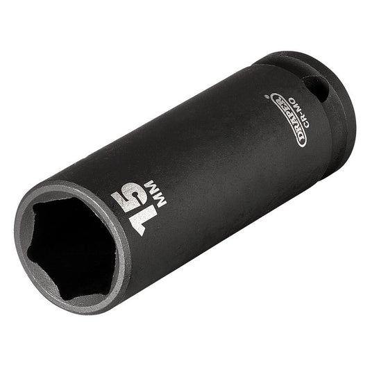 Draper HI-TORQ® 6 Point Deep Impact Socket, 3/8" Sq. Dr., 15mm
