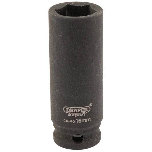 Draper HI-TORQ® 6 Point Deep Impact Socket, 3/8" Sq. Dr., 16mm