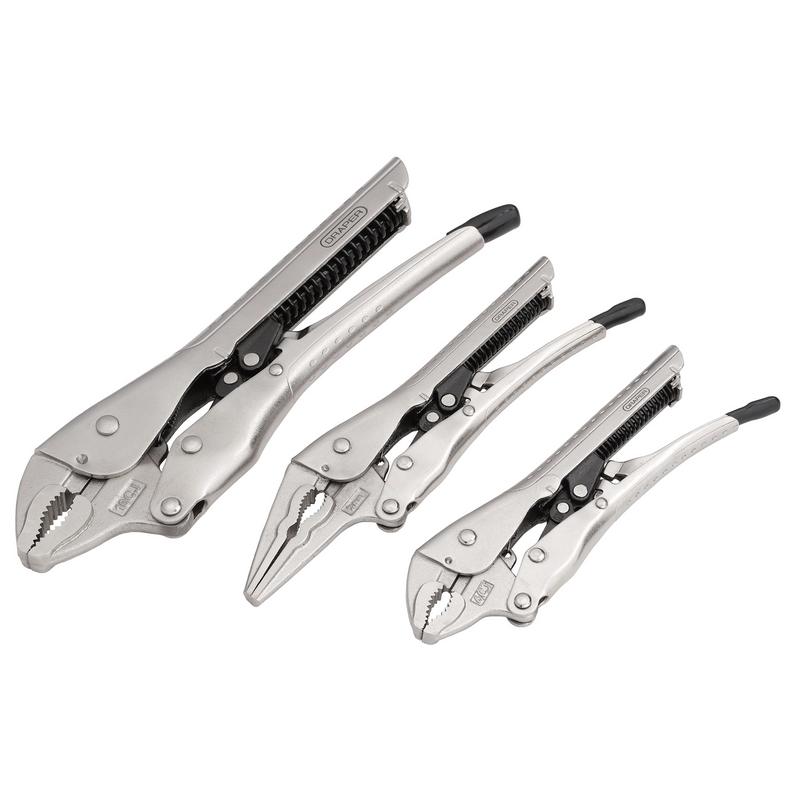 NEW Auto Locking Pliers Set (3 Piece)