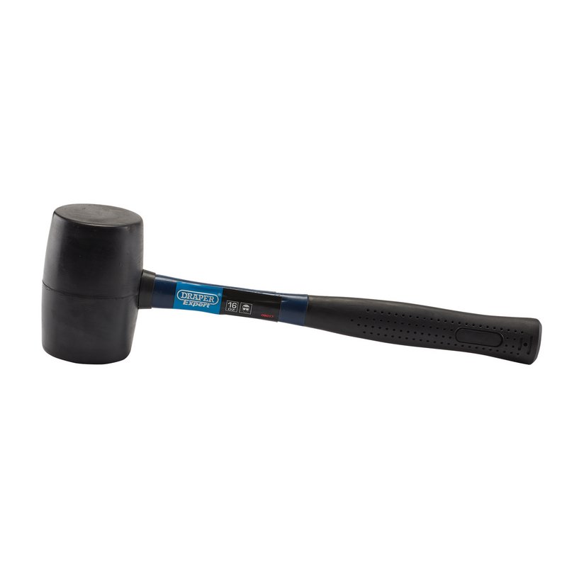 Draper Expert Rubber Mallet with Fibreglass Shaft, 450g/16oz