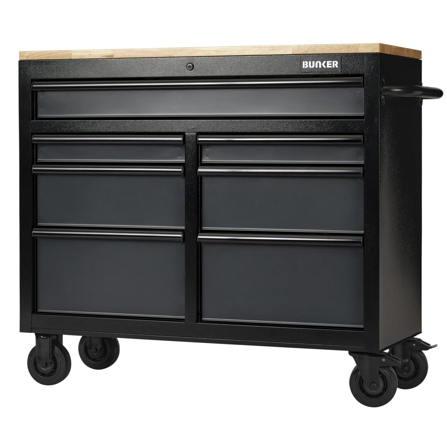 BUNKER® 7 Drawer Workbench Roller Tool Cabinet, 41"