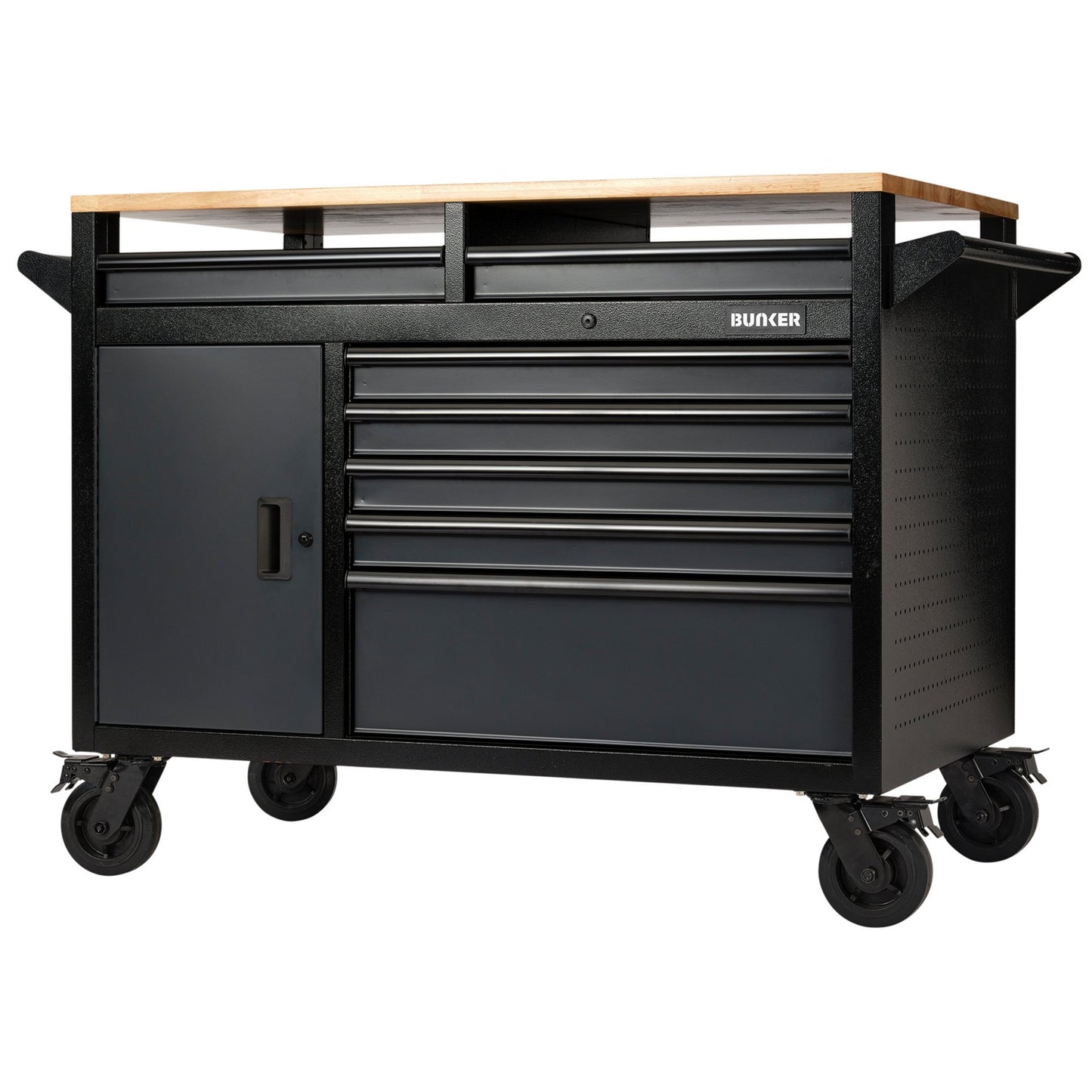 BUNKER® 14 Drawer Multi-Functional Workbench Roller Tool Cabinet, 48"