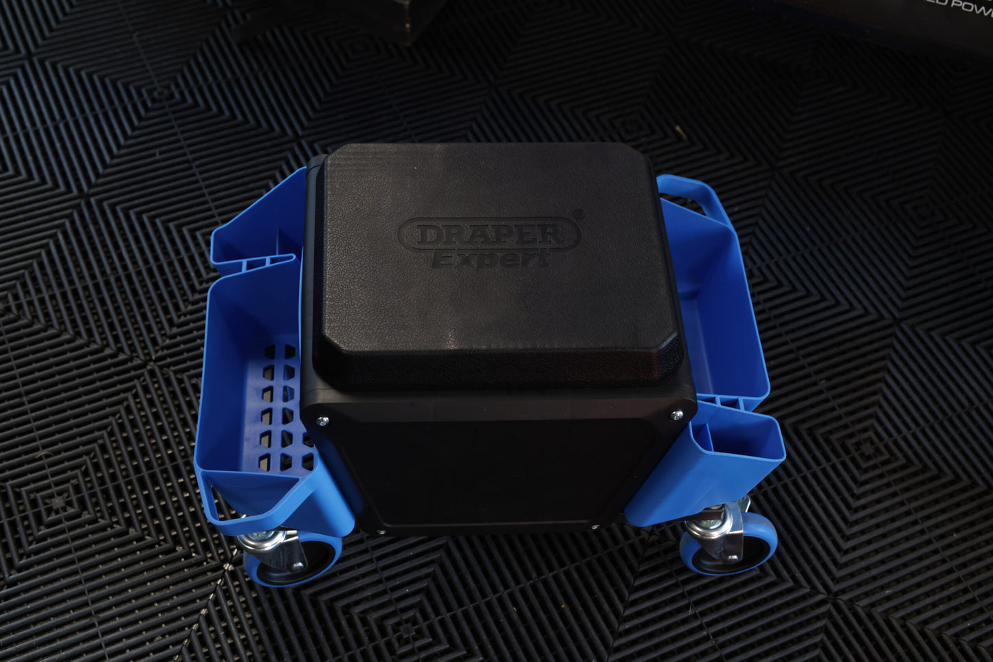 Draper Work Stool, Blue