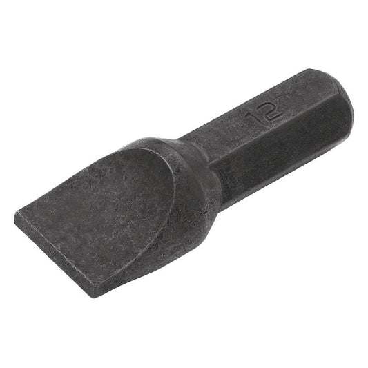Plain Slot Impact Screwdriver Bit, 12mm