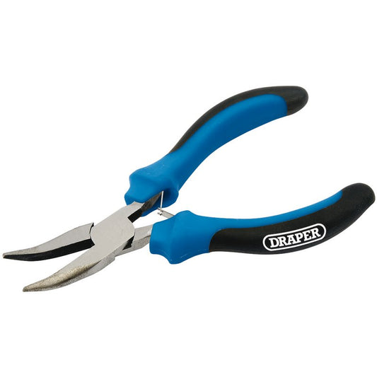 Soft Grip Bent Nose Mini Pliers, 125mm