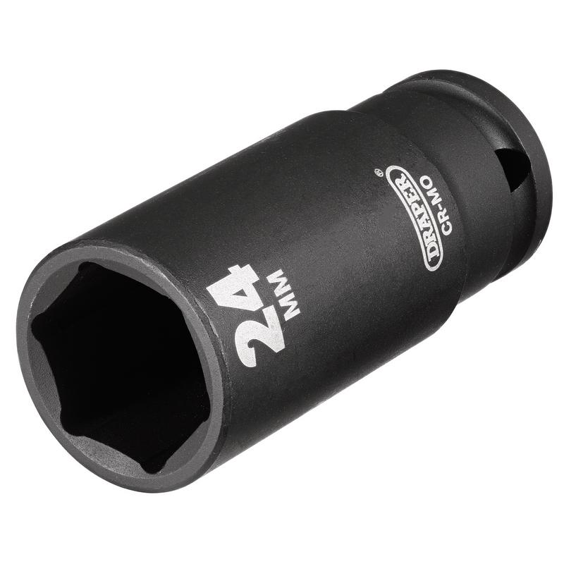 Draper HI-TORQ® Deep Impact Socket, 1/2" Sq. Dr., 24mm
