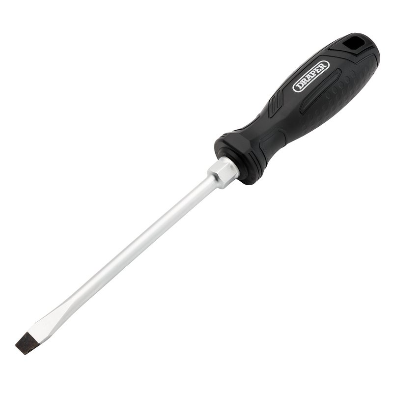 Slotted Hard Grip Screwdriver, 8 x 150mm