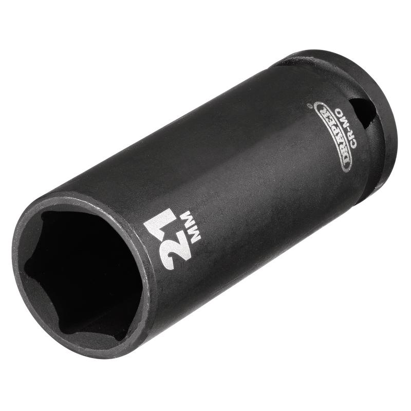 Draper HI-TORQ® Deep Impact Socket, 1/2" Sq. Dr., 21mm