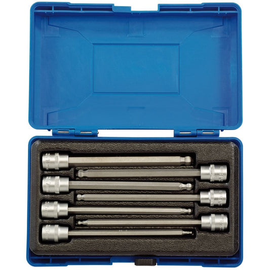 Draper Expert Hexagonal Socket Bit Set, 3/8" Sq. Dr. (7 Piece)