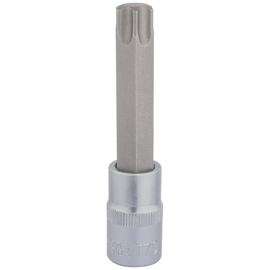 Draper Expert TX-STAR® Socket Bit, 1/2" Sq. Dr., T70 x 100mm