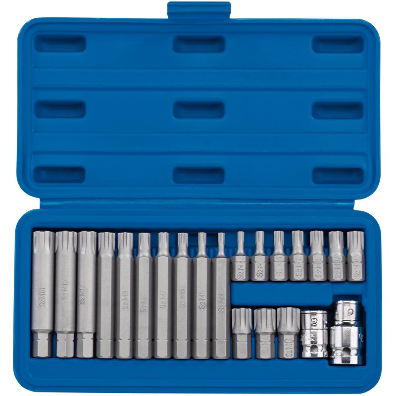 Draper Expert Ribe® 3/8, Socket and Bit Set, 1/2" Sq. Dr. (22 Piece)