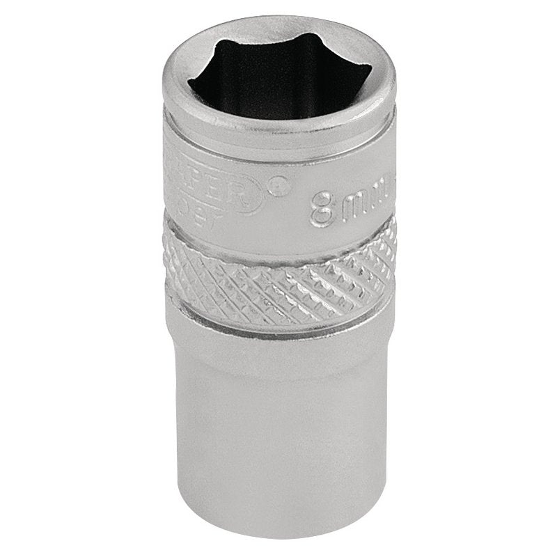 Draper Expert Socket, 1/4" Sq. Dr., 8mm