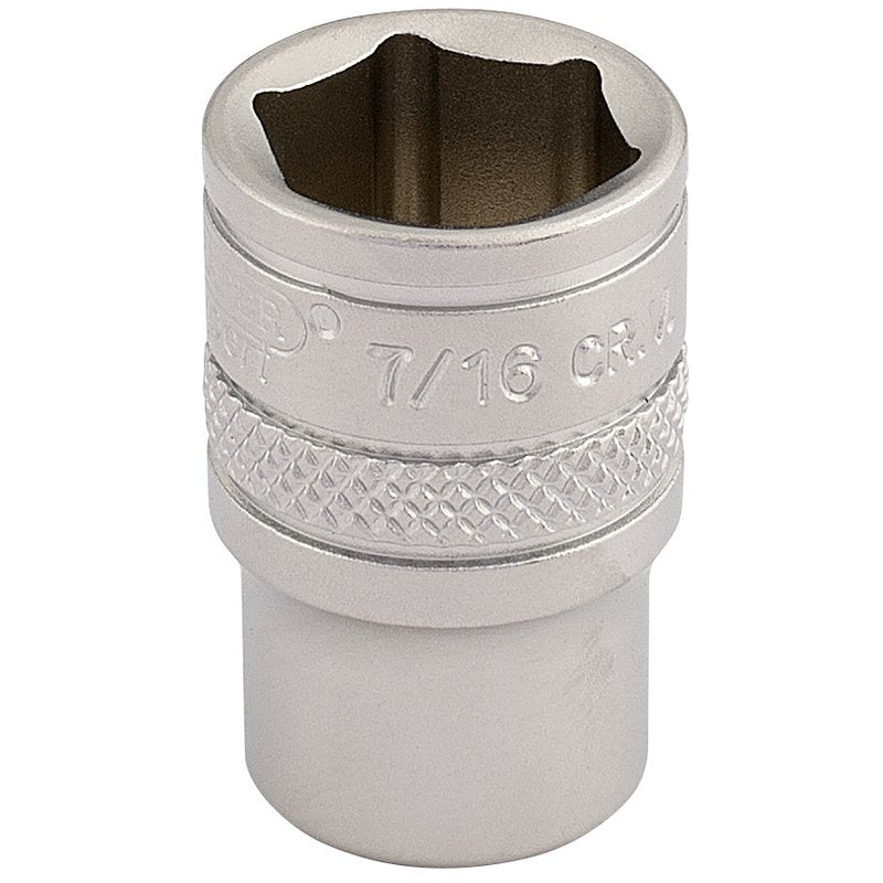 Draper Expert Imperial Socket, 1/4" Sq. Dr., 7/16"