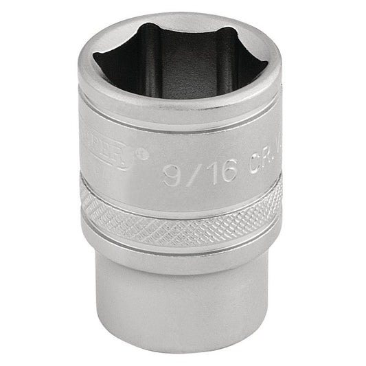 Draper Expert 6 Point Imperial Socket, 3/8" Sq. Dr., 9/16"