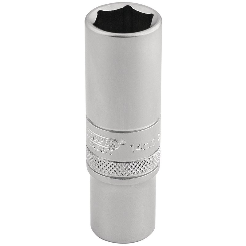 Draper Expert 6 Point Metric Deep Socket, 3/8" Sq. Dr., 14mm