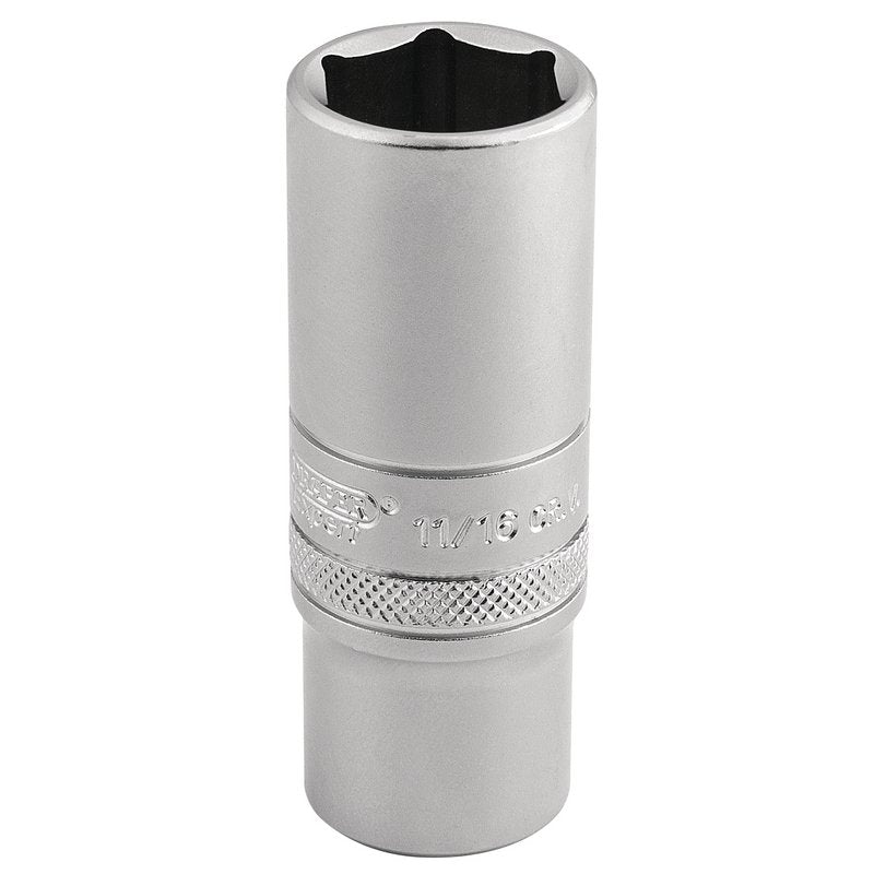 Draper Expert 6 Point Metric Deep Socket, 3/8" Sq. Dr., 17mm