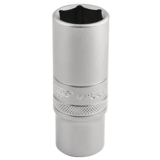 Draper Expert 6 Point Metric Deep Socket, 3/8" Sq. Dr., 17mm